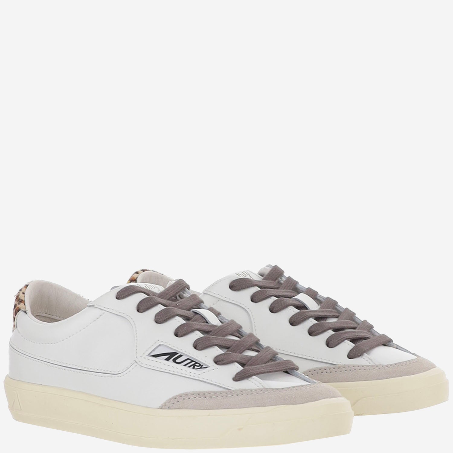 SNEAKERS WINDSCAPE LOW SCLWJU04 LEATPONYWHTLEOPRINT AUTRY 