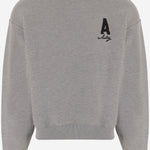 FELPA IN COTONE CON LOGO SWPX114D DARKMELANGE AUTRY 