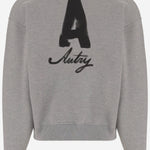 FELPA IN COTONE CON LOGO SWPX114D DARKMELANGE AUTRY 