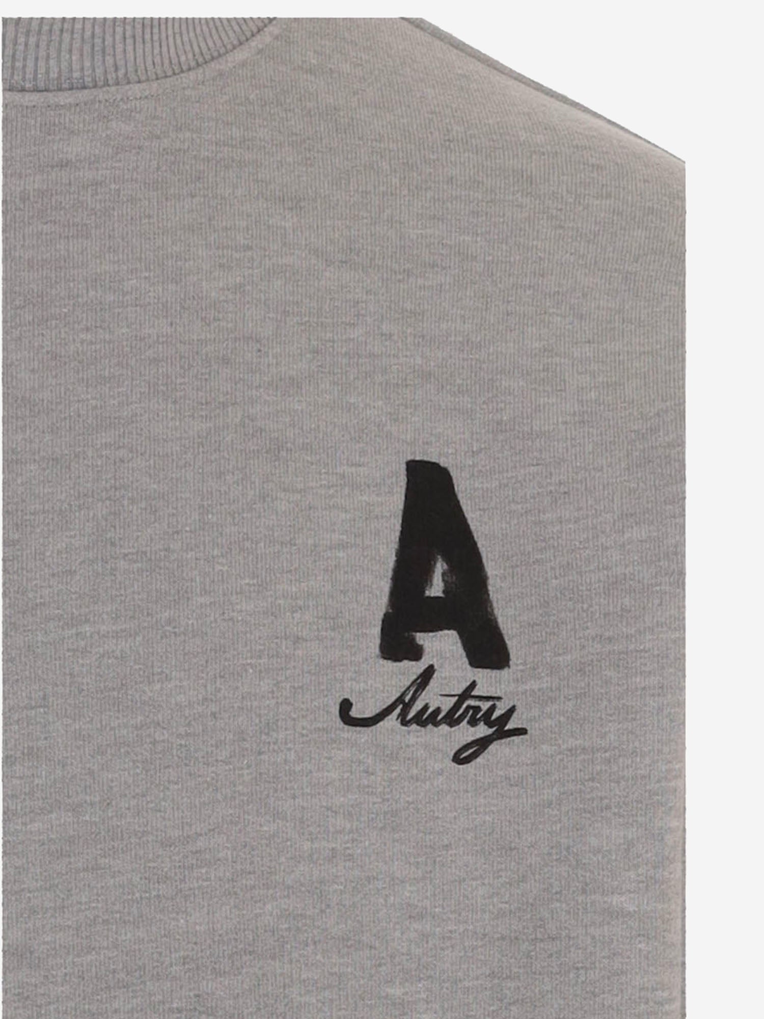 FELPA IN COTONE CON LOGO SWPX114D DARKMELANGE AUTRY 