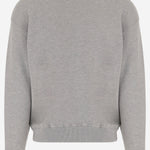 FELPA IN COTONE CON RICAMO LOGO SWPX120D MELANGE AUTRY 