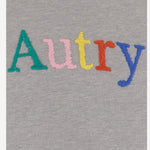 FELPA IN COTONE CON RICAMO LOGO SWPX120D MELANGE AUTRY 