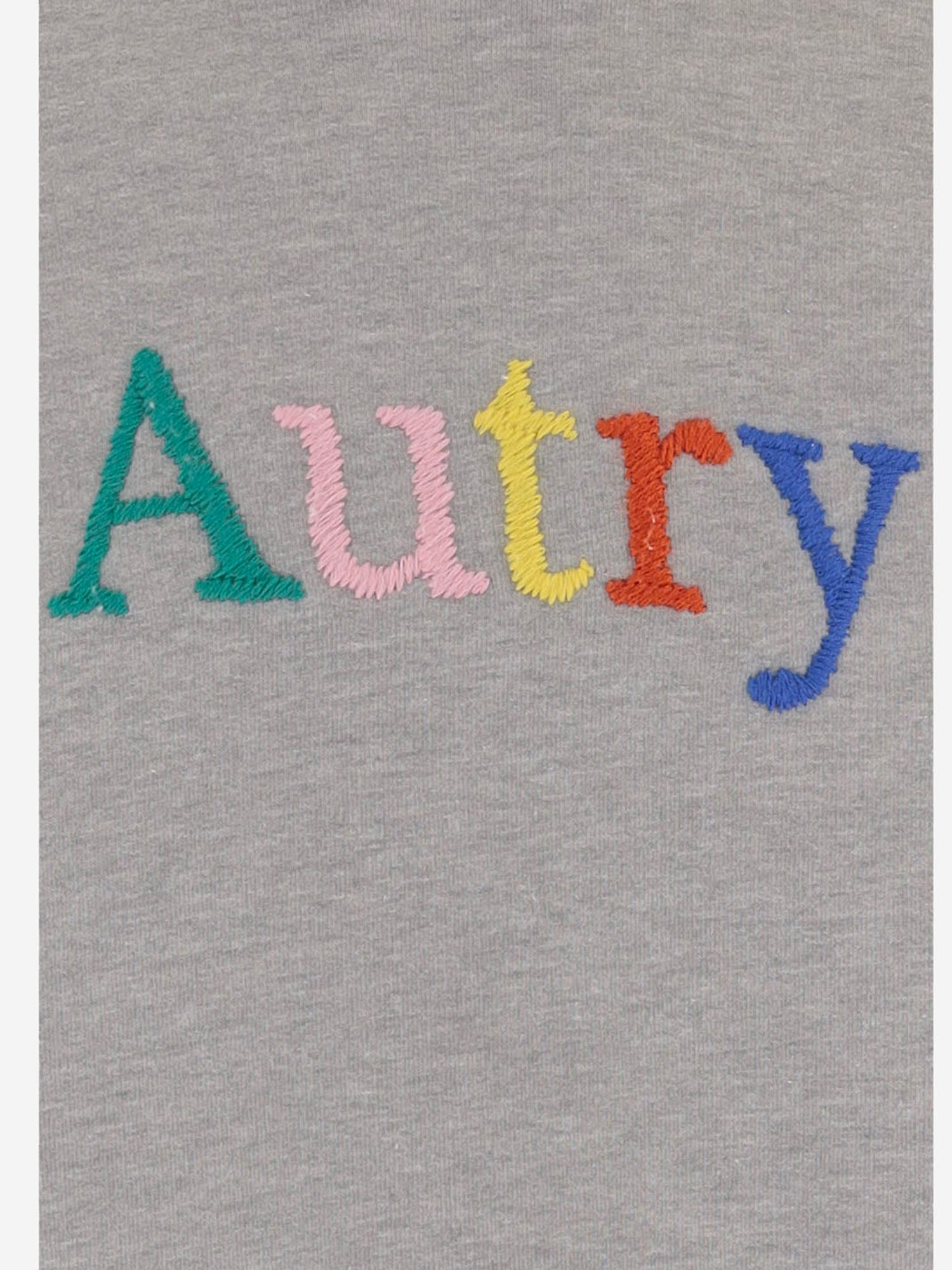 FELPA IN COTONE CON RICAMO LOGO SWPX120D MELANGE AUTRY 