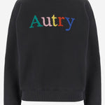 FELPA IN COTONE CON RICAMO LOGO SWPX120L LAVAGNA AUTRY 