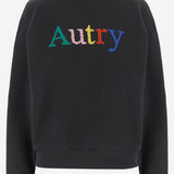 FELPA IN COTONE CON RICAMO LOGO SWPX120L LAVAGNA AUTRY 