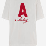 T-SHIRT IN COTONE CON STAMPA LOGO TSPX109A ALABASTER AUTRY 