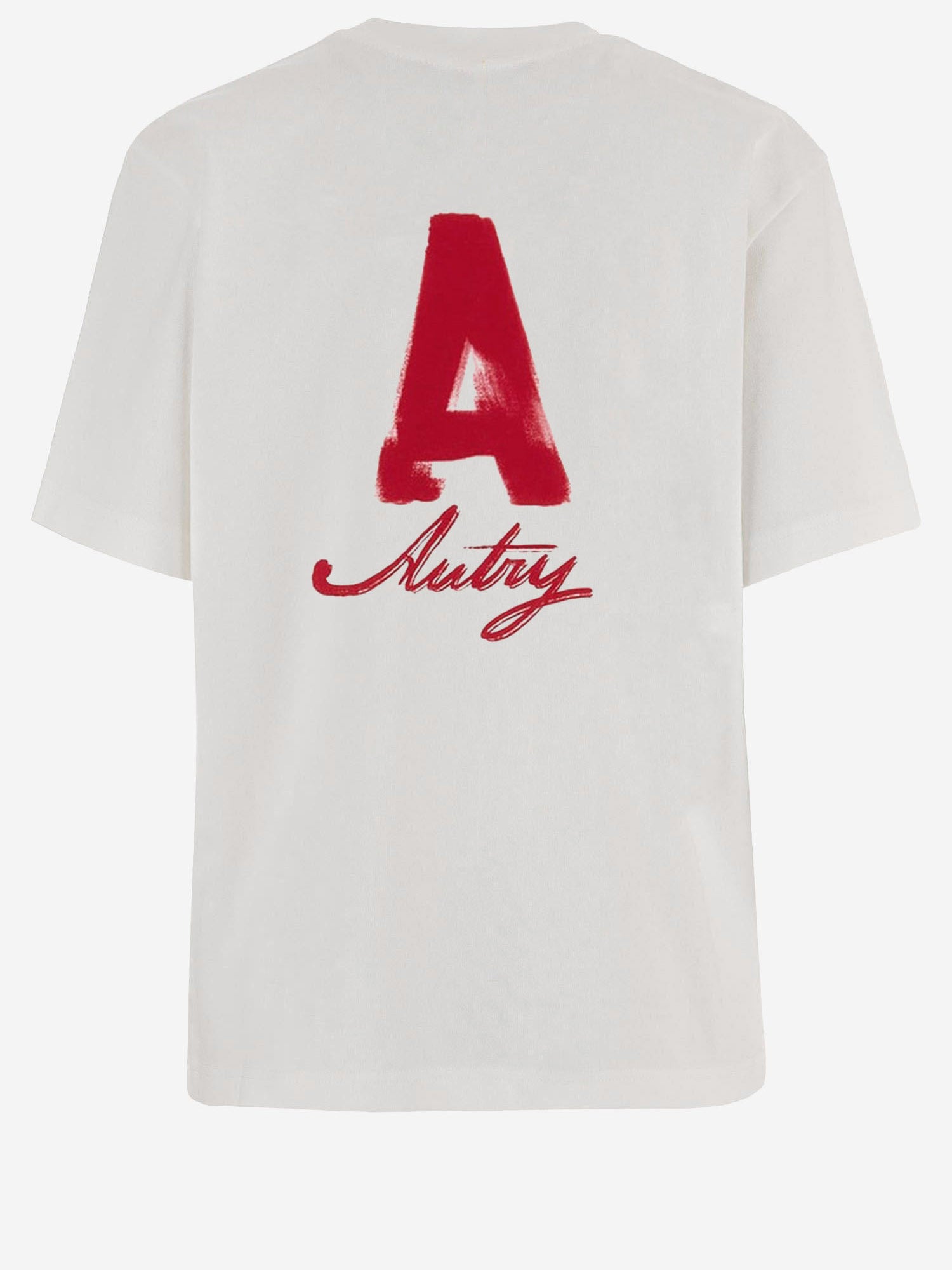 T-SHIRT IN COTONE CON STAMPA LOGO TSPX109A ALABASTER AUTRY 