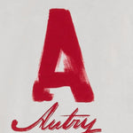 T-SHIRT IN COTONE CON STAMPA LOGO TSPX109A ALABASTER AUTRY 