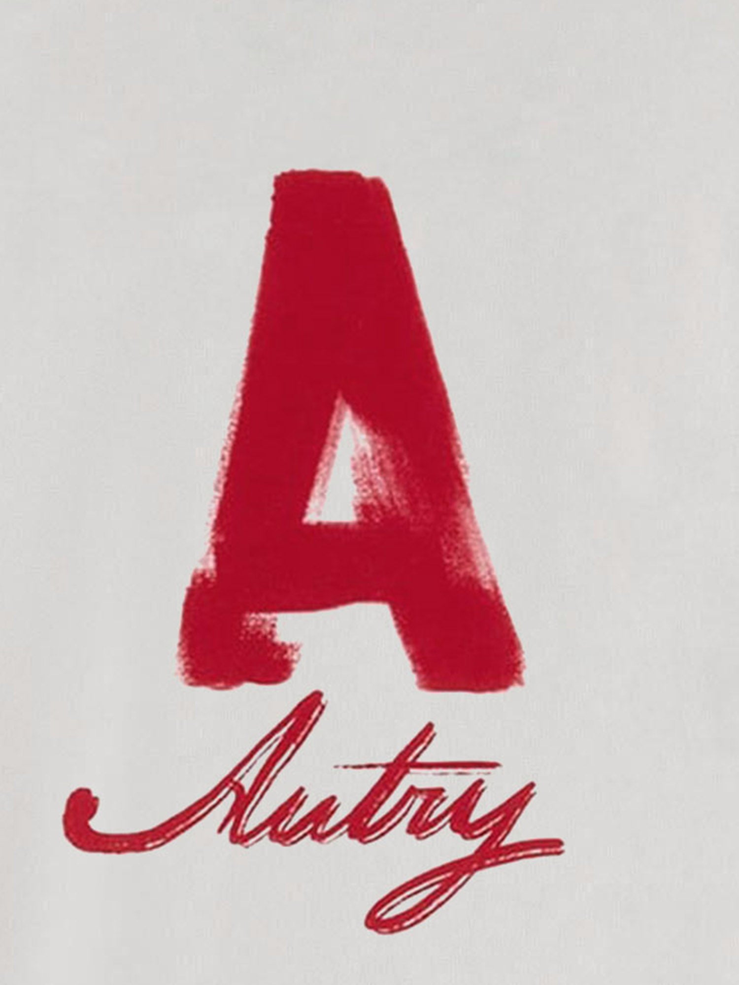 T-SHIRT IN COTONE CON STAMPA LOGO TSPX109A ALABASTER AUTRY 