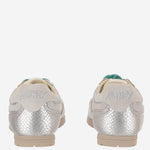 SNEAKERS WINDSPIN LOW CON FINITURA METALLICA WSLWXA01 LEAVIPRINTSILVERWHT AUTRY 