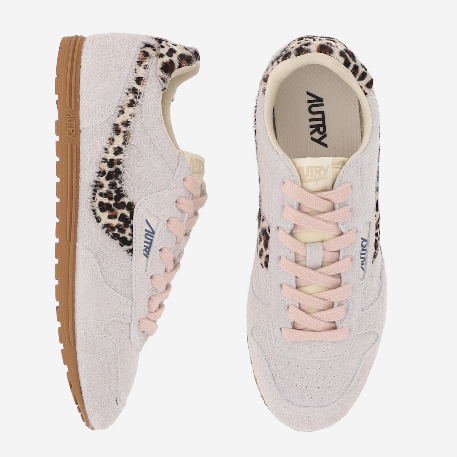 SNEAKERS WINDSPIN IN SUEDE WSLWYE01 SUEDEPONYWHTLEO AUTRY 