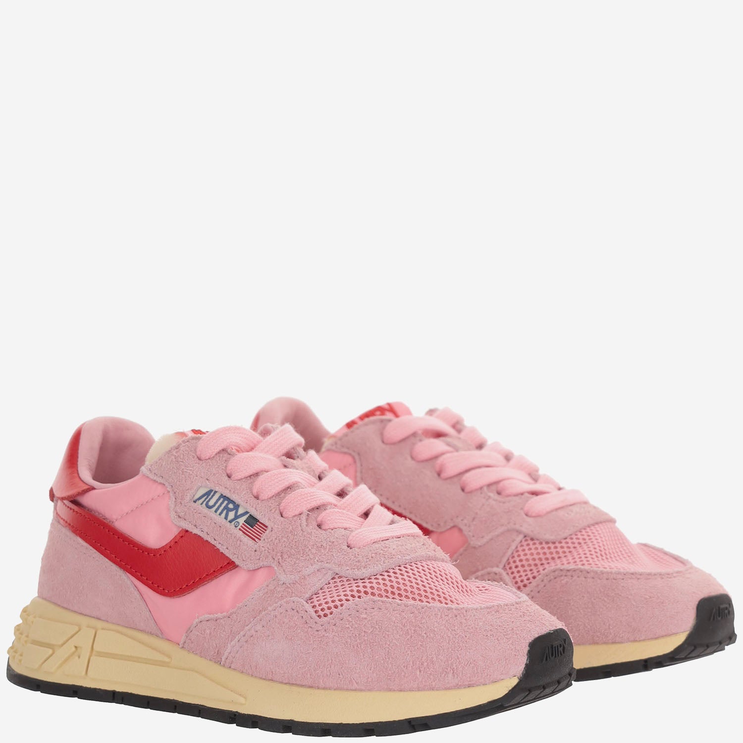 SNEAKERS REELWIND LOW KWLKUT57 SUEDENETPKCHERFLAME AUTRY KIDS 