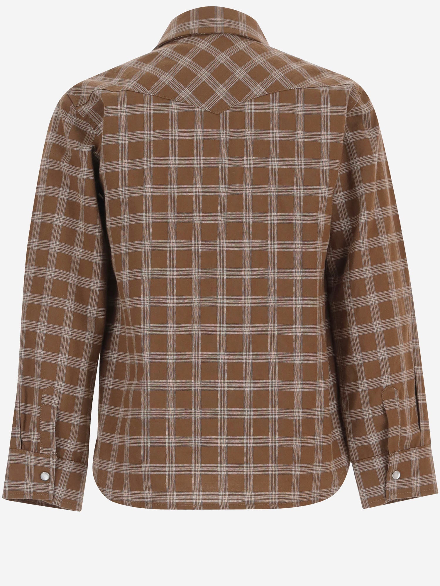 CAMICIA IN MISTO COTONE CON MOTIVO A QUADRI 03648089 056 BABE & TESS KIDS 