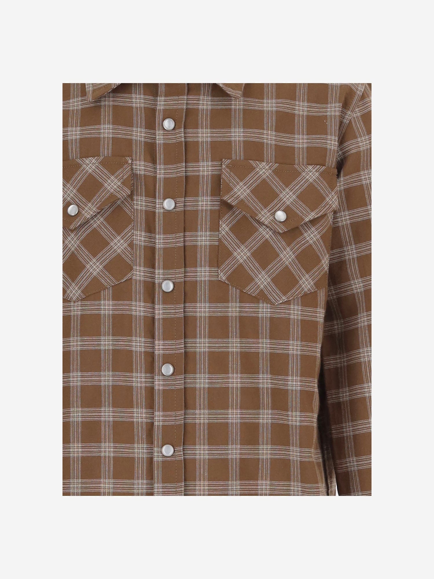 CAMICIA IN MISTO COTONE CON MOTIVO A QUADRI 03648089 056 BABE & TESS KIDS 