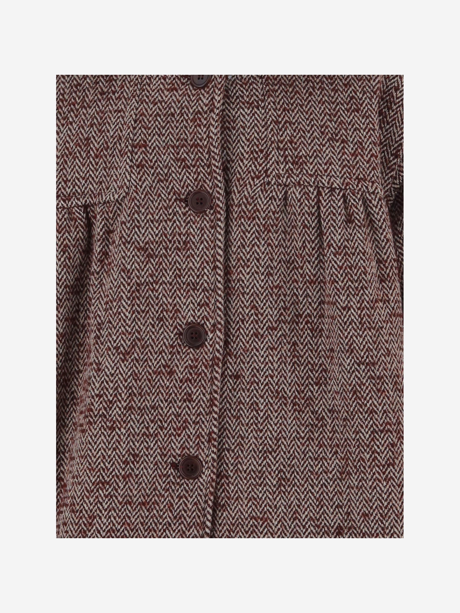 CAPPOTTO IN MISTO LANA CON COLLETTO IN SHEARLING 11648051 091 BABE & TESS KIDS 