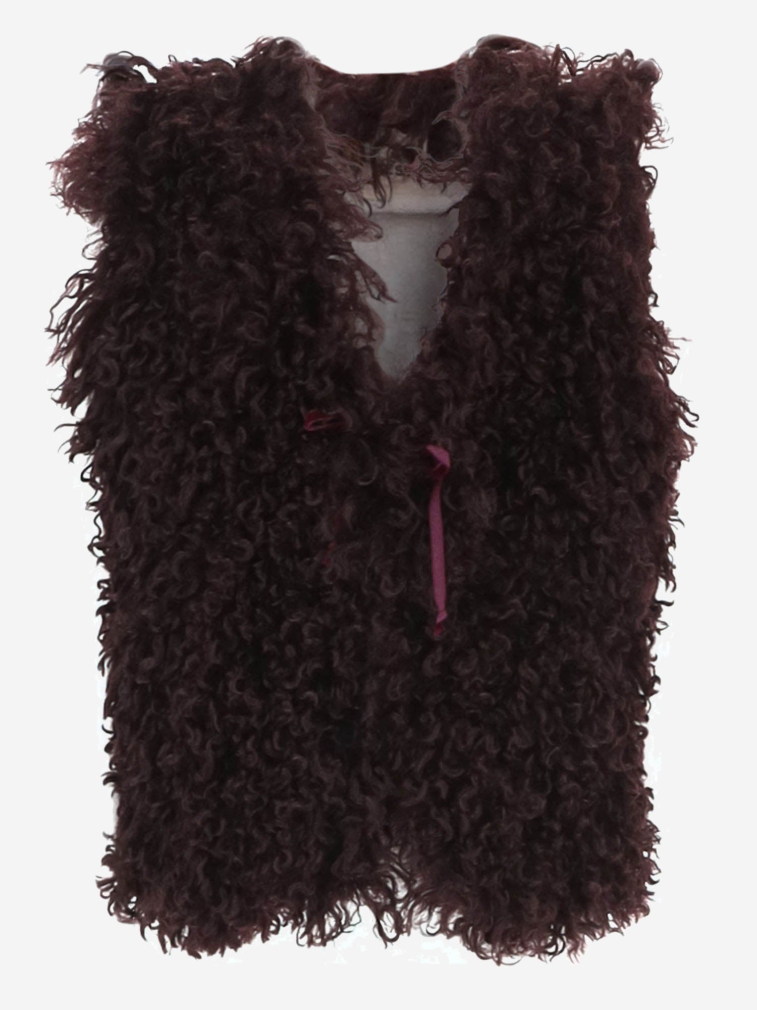 GILET CON TESSUTO EFFETTO PELUCHE 16648030 091 BABE & TESS KIDS 