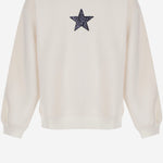 MAGLIA IN COTONE CON STELLA APPLICATA 23648130 049 BABE & TESS KIDS 