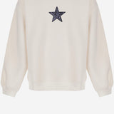 MAGLIA IN COTONE CON STELLA APPLICATA 23648130 049 BABE & TESS KIDS 