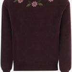 MAGLIONE IN MISTO ALPACA E LANA CON MOTIVO FLOREALE 59648117 091 BABE & TESS KIDS 