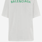 T-SHIRT IN COTONE CON STAMPA LOGO 764235 TTVJ19163 BALENCIAGA 