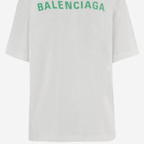 T-SHIRT IN COTONE CON STAMPA LOGO 764235 TTVJ19163 BALENCIAGA 