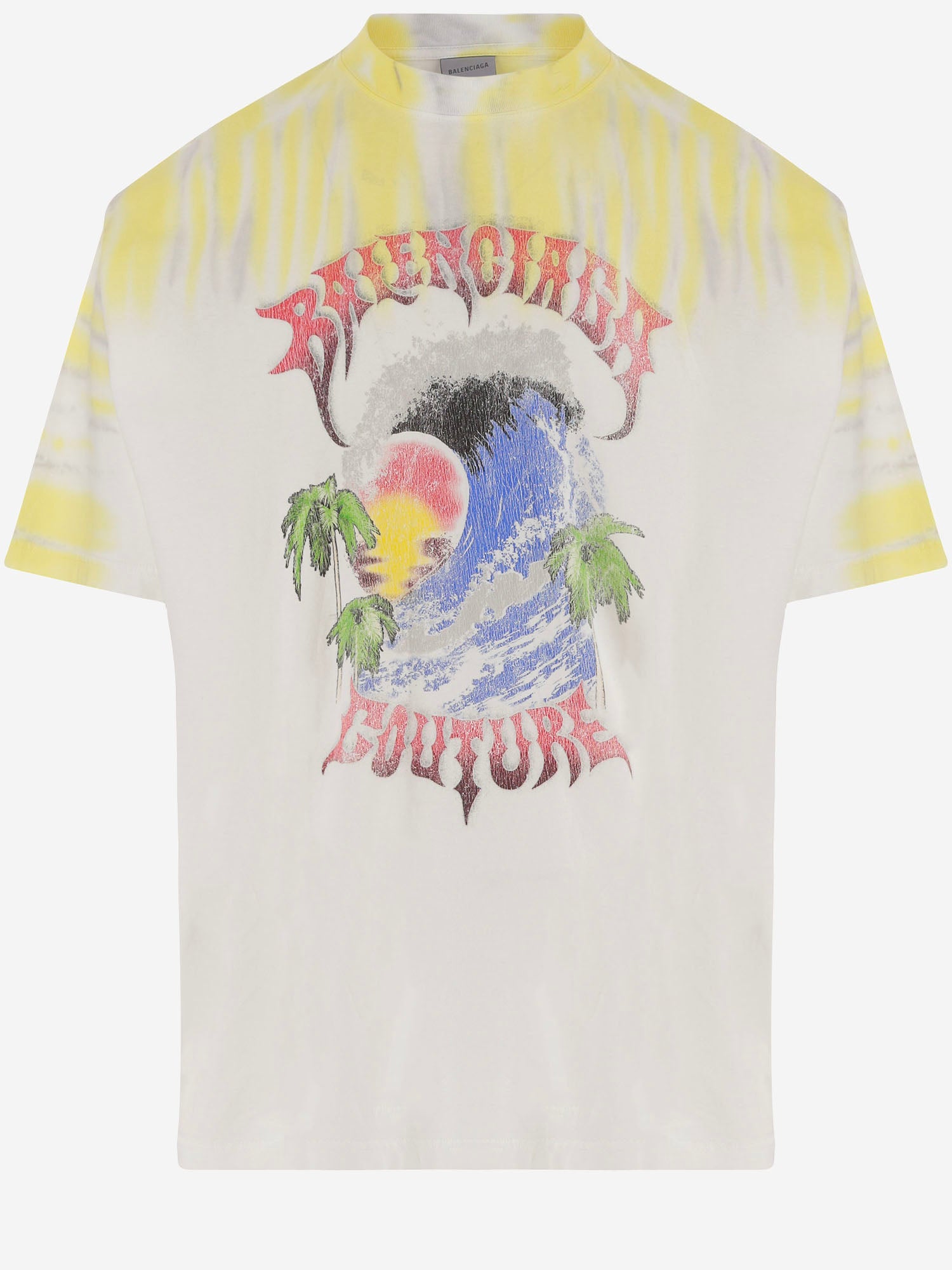T-SHIRT EXTREME TIE DYE IN COTONE 764235 TUVP49000 BALENCIAGA 