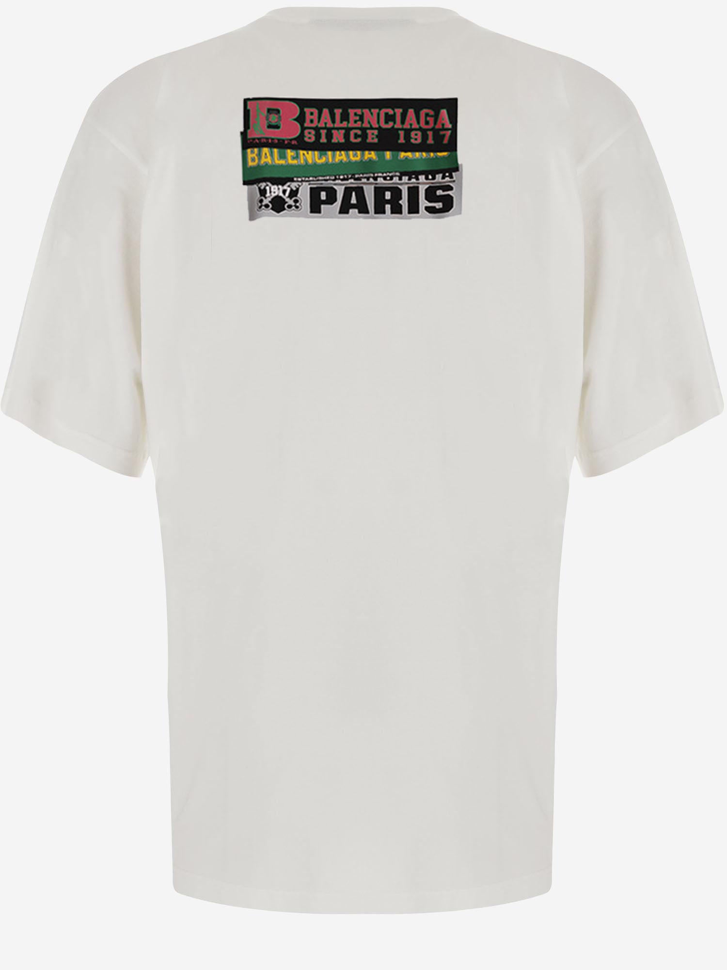 T-SHIRT IN COTONE CON LOGO 764235 TUVS39000 BALENCIAGA 
