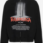 FELPA CON ZIP IN COTONE THE DOOR 850338 TUVQ91000 BALENCIAGA 