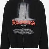 FELPA CON ZIP IN COTONE THE DOOR 850338 TUVQ91000 BALENCIAGA 