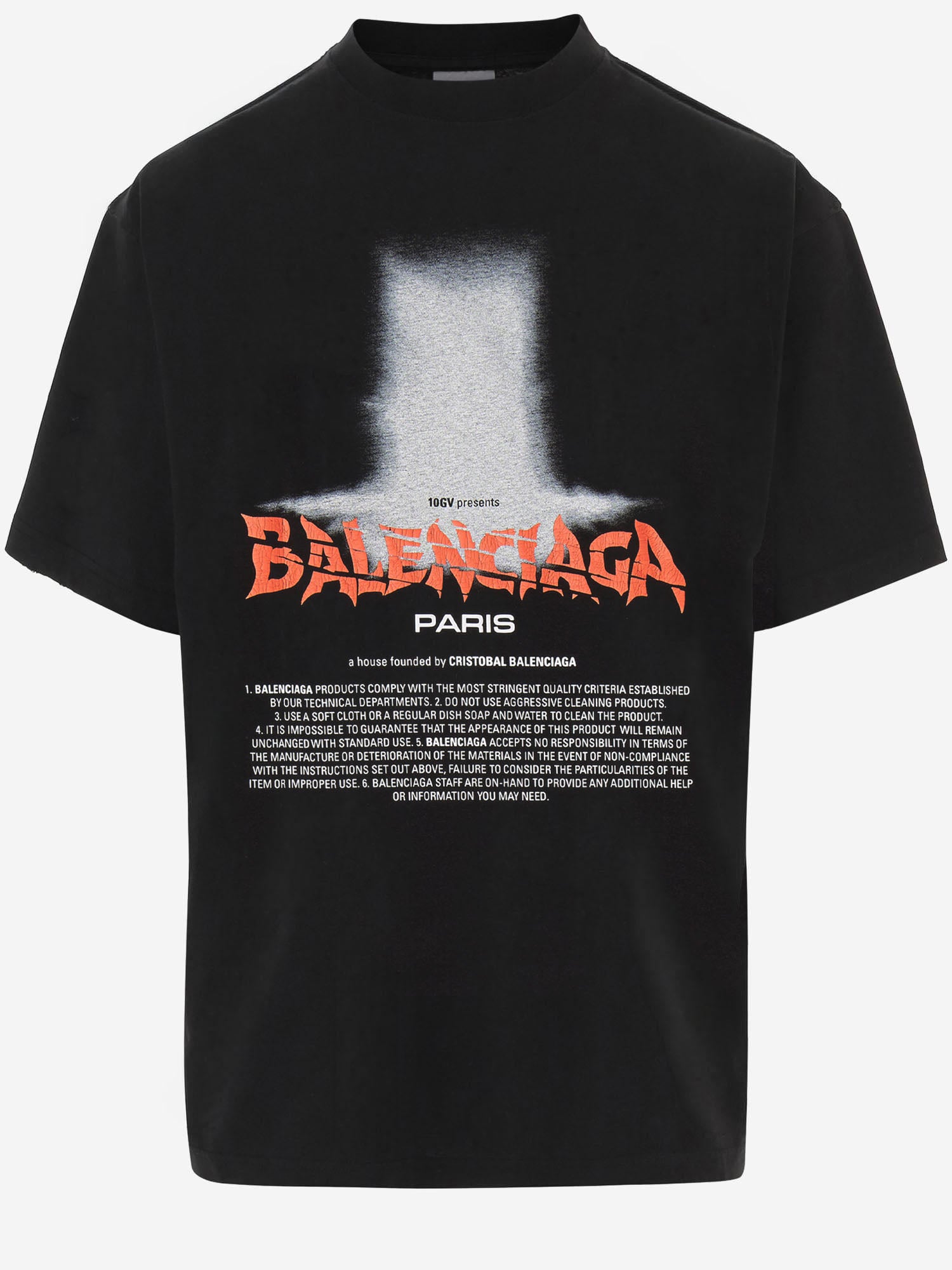 T-SHIRT THE DOOR OVERSIZE IN COTONE 850345 TUVO41000 BALENCIAGA 
