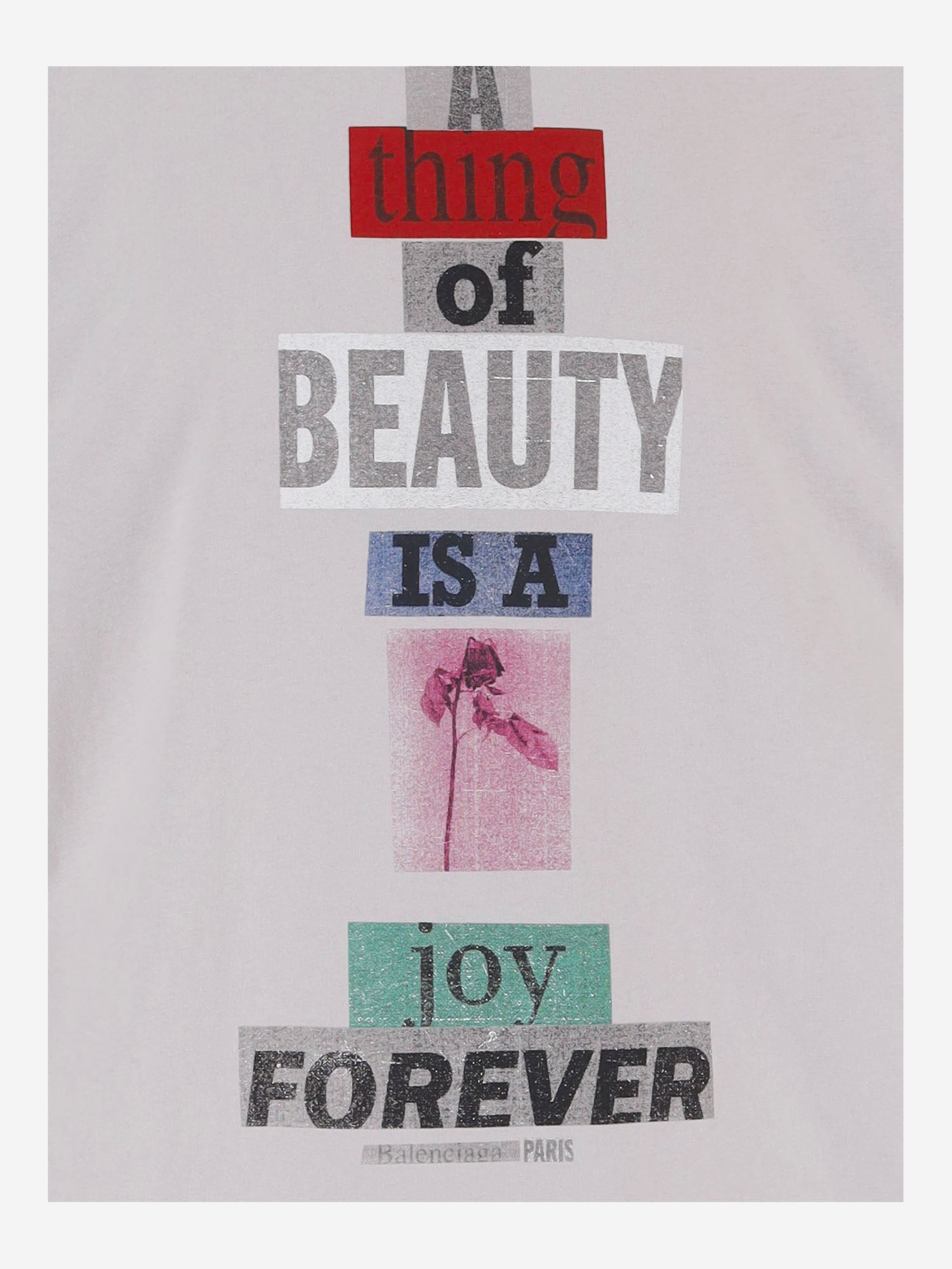 T-SHIRT IN COTONE CON STAMPA LOGO 850345 TVVK29012 BALENCIAGA 