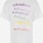 T-SHIRT IN COTONE CON STAMPA LOGO 850345 TVVK99000 BALENCIAGA 