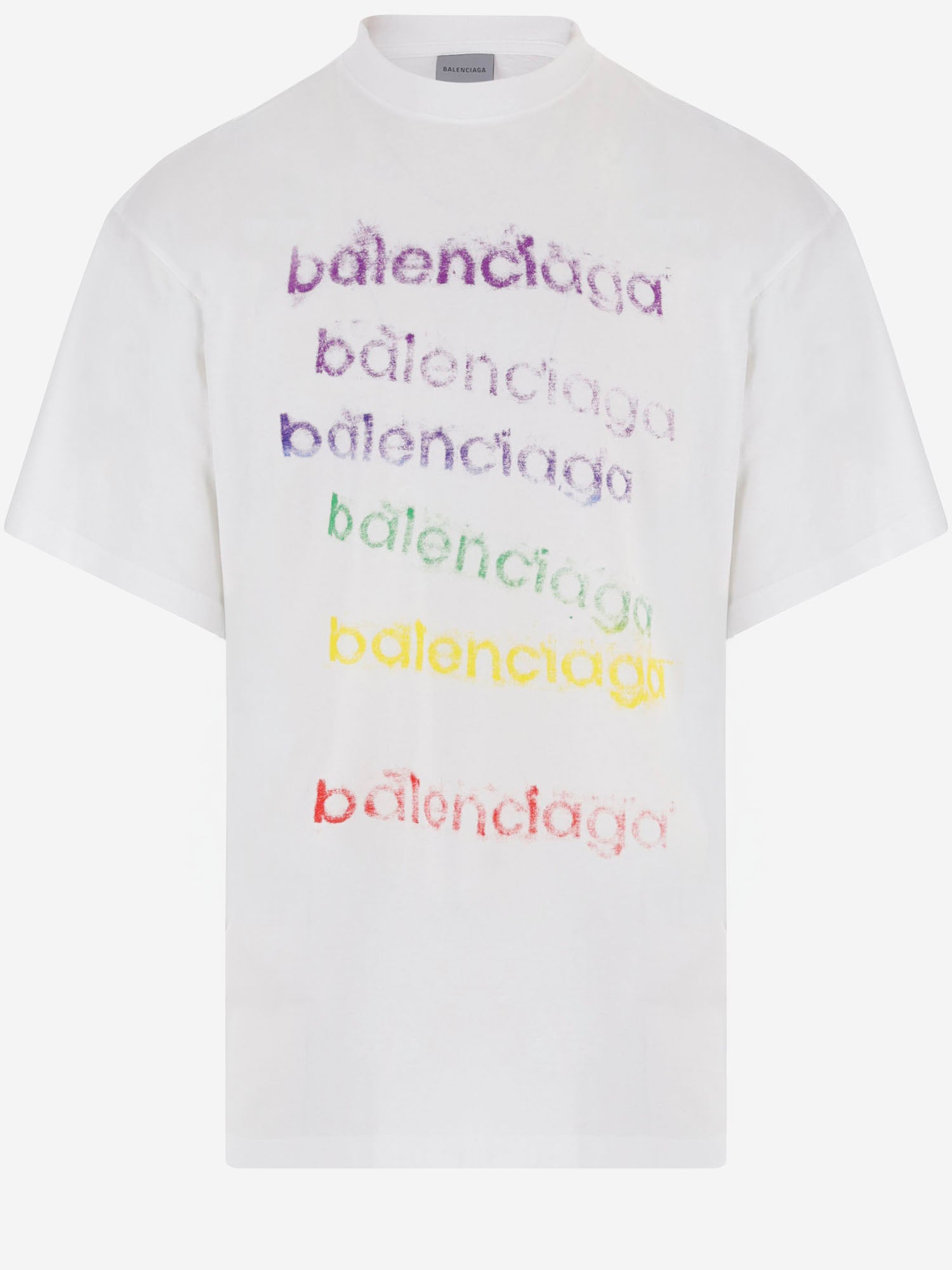 T-SHIRT IN COTONE CON STAMPA LOGO 850345 TVVK99000 BALENCIAGA 