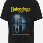 T-SHIRT IN COTONE CON STAMPA LOGO 871733 TUVO61041 BALENCIAGA 