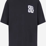 T-SHIRT GLITTER TAPE TYPE IN COTONE 871733 TVVE41000 BALENCIAGA 