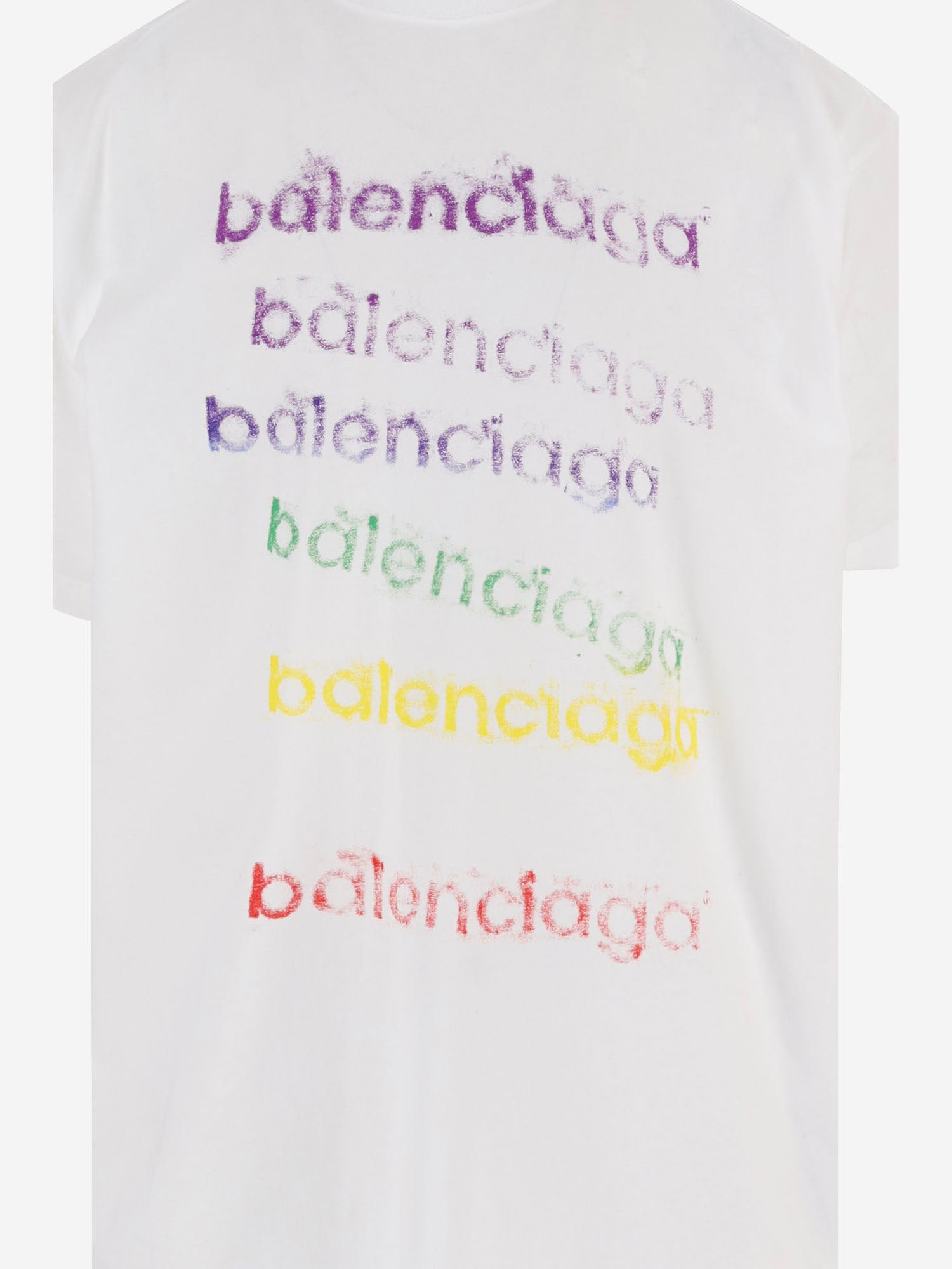 T-SHIRT IN COTONE CON STAMPA LOGO 871733 TVVK99000 BALENCIAGA 