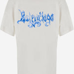 T-SHIRT IN COTONE CON STAMPA LOGO A0016U TUVQ49000 BALENCIAGA 
