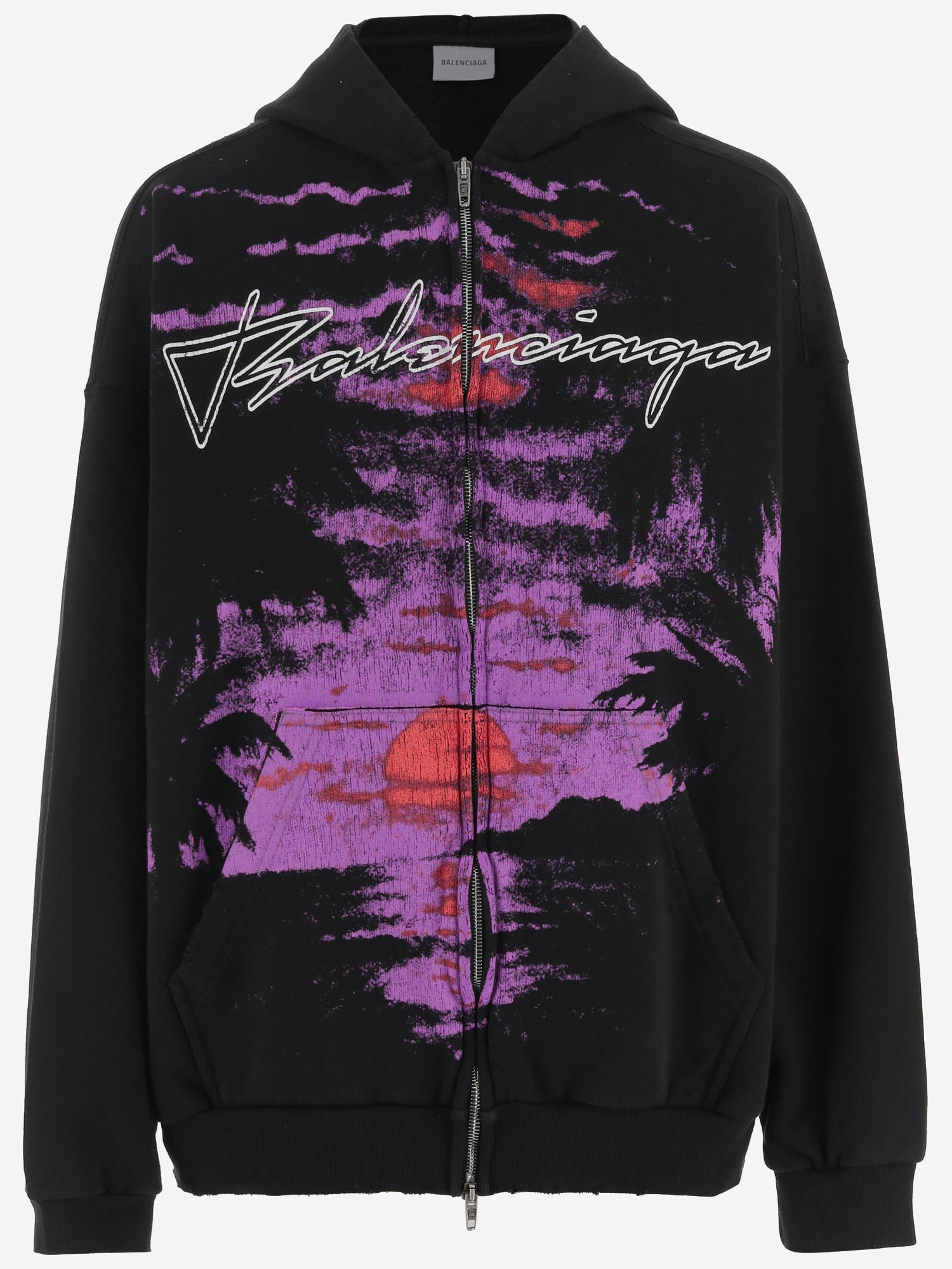 FELPA IN COTONE CON LOGO A0017W TUVR61000 BALENCIAGA 