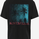 T-SHIRT IN COTONE CON STAMPA LOGO A001VV TUVO81000 BALENCIAGA 