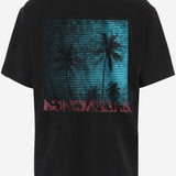 T-SHIRT IN COTONE CON STAMPA LOGO A001VV TUVO81000 BALENCIAGA 