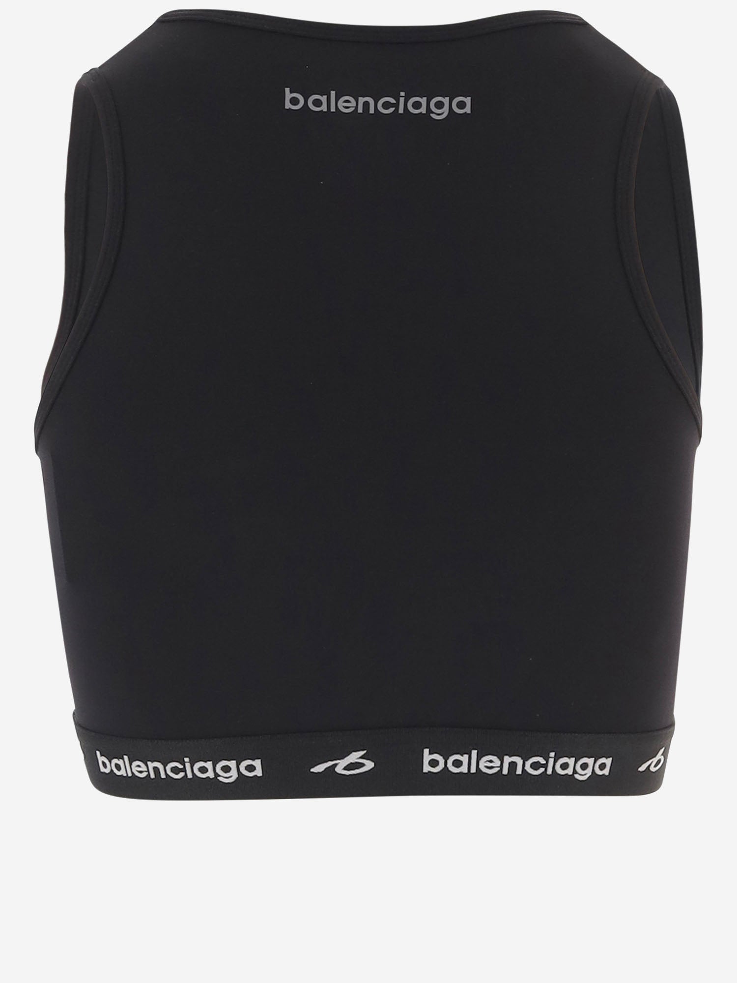 TOP ELASTICIZZATO IN NYLON A0023Q TUVN71000 BALENCIAGA 