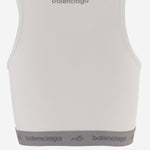 TOP ELASTICIZZATO IN NYLON A0023Q TUVN79000 BALENCIAGA 