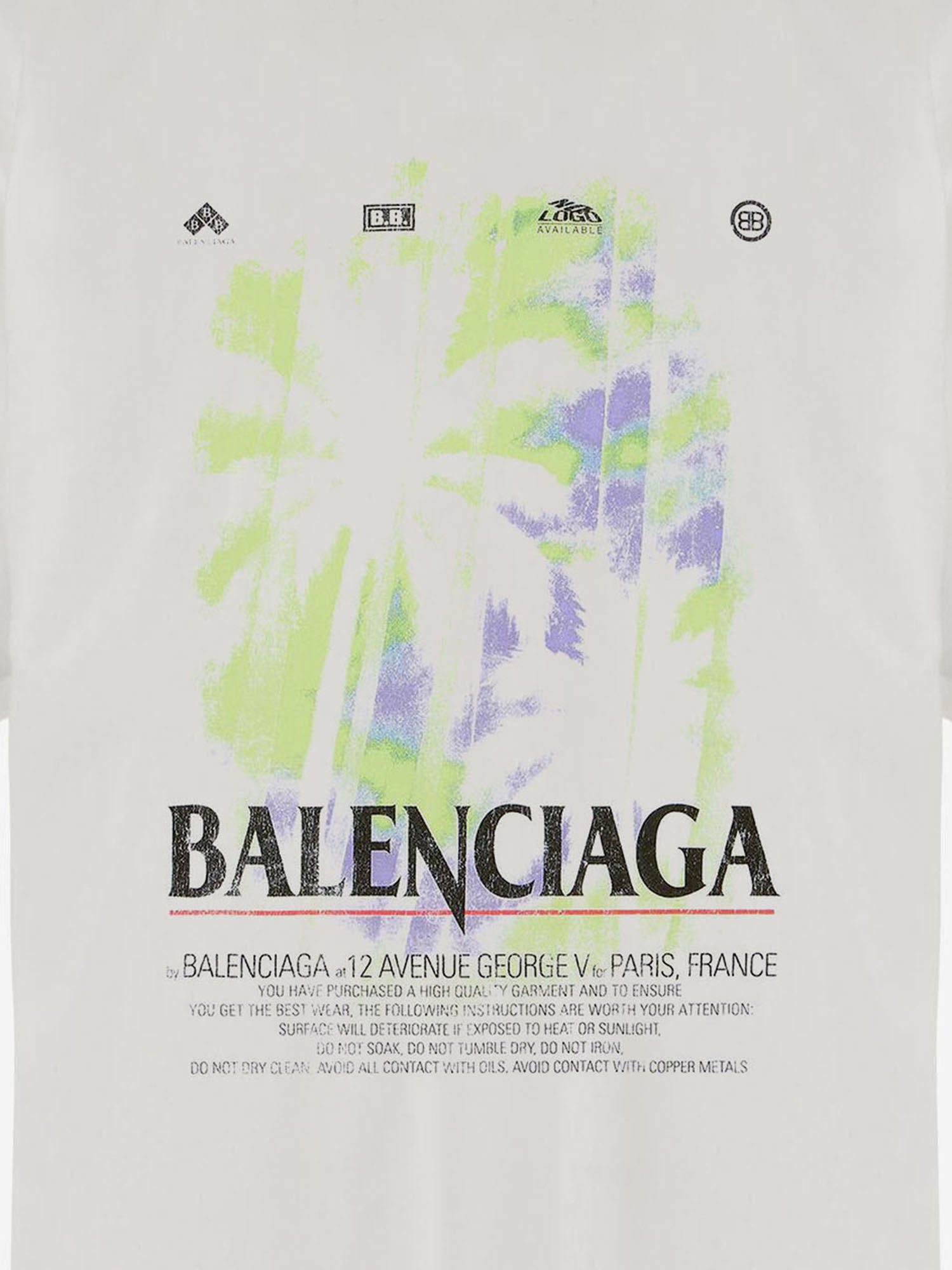 T-SHIRT THE WINDOW IN COTONE A00497 TUV079000 BALENCIAGA 