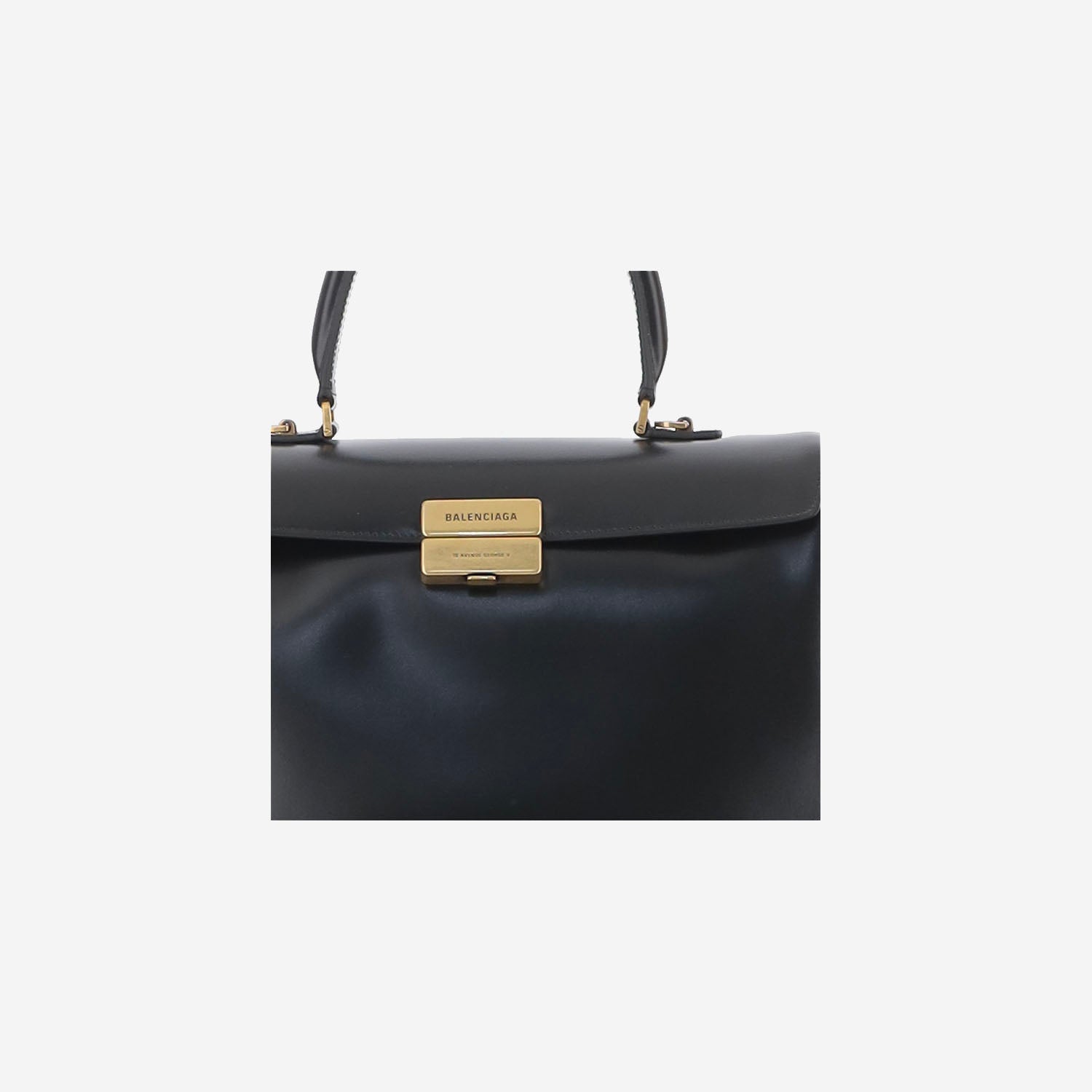 BORSA HOURGLASS AVENUE MEDIA IN PELLE A007II 2ACT21000 BALENCIAGA 