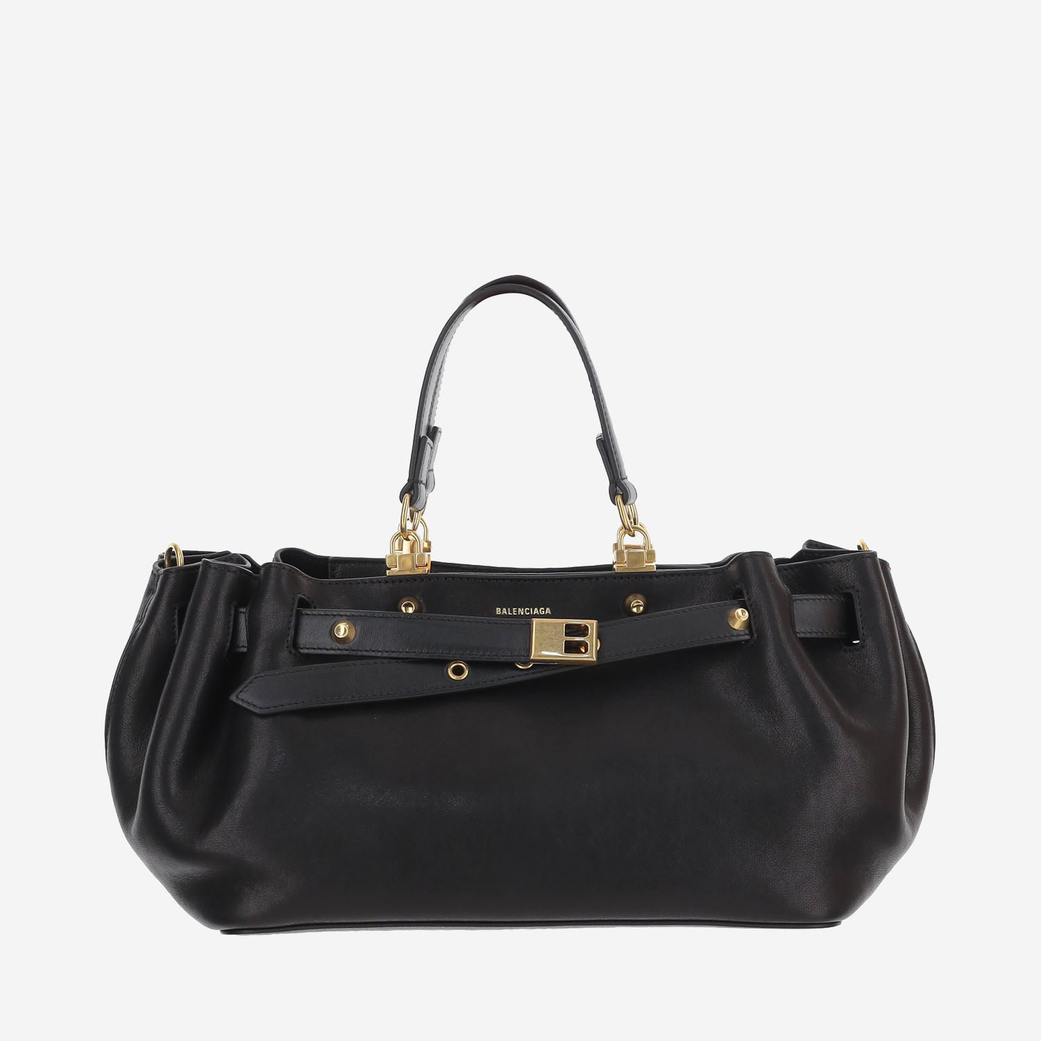 BORSA CARRYALL IN PELLE CON LOGO A007J4 2ACT41000 BALENCIAGA 