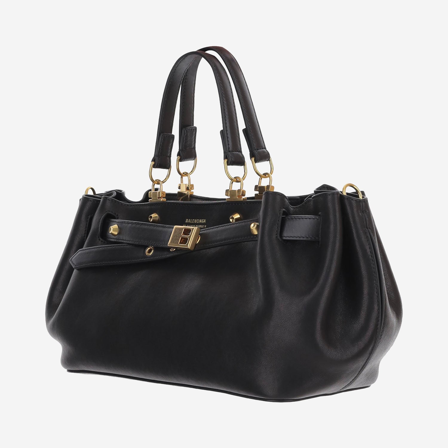 BORSA CARRYALL IN PELLE CON LOGO A007J4 2ACT41000 BALENCIAGA 