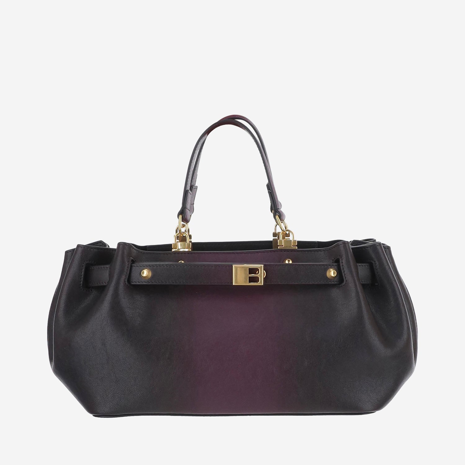 Borsa Tote Fan in pelle A007J4 2ACUD5361 BALENCIAGA 