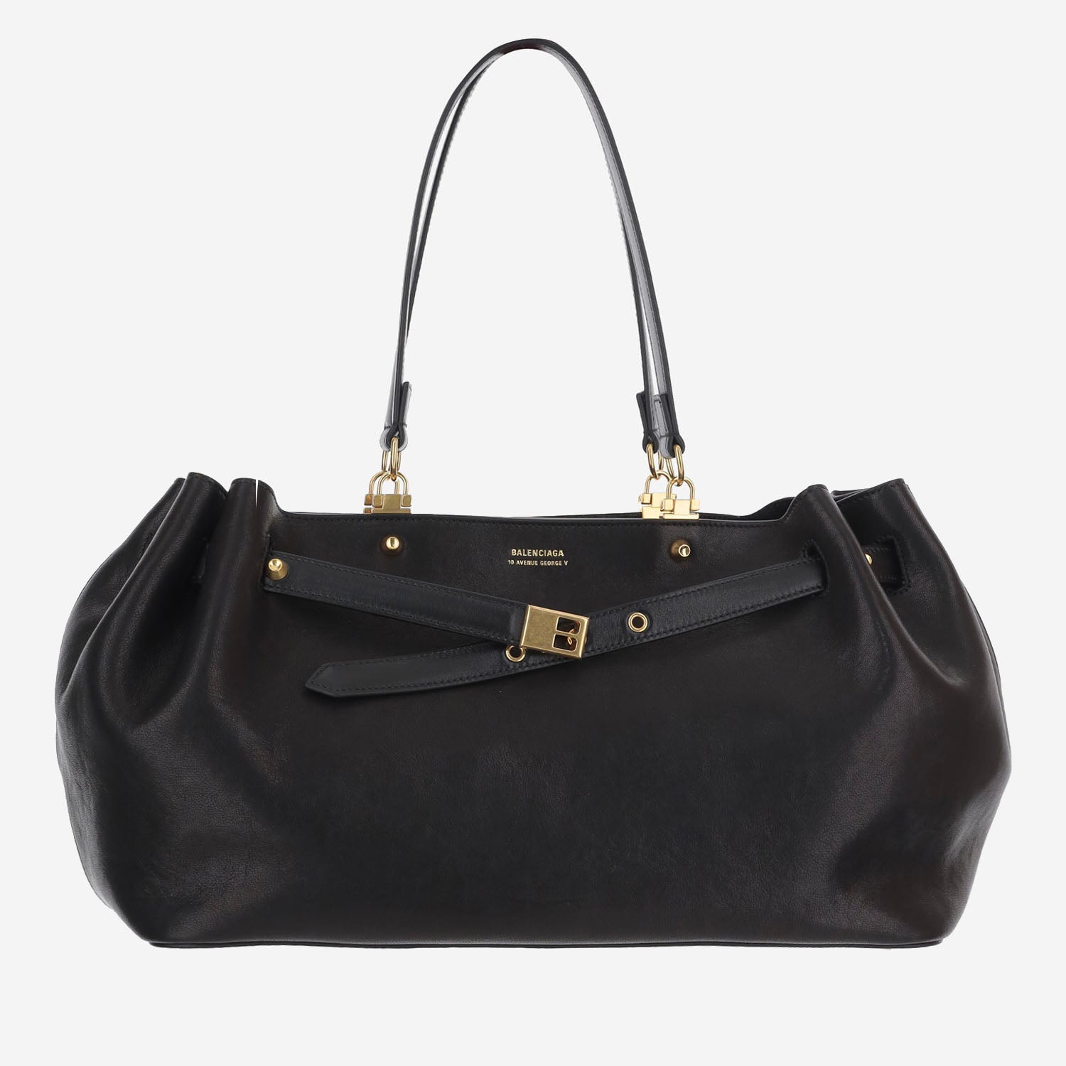 BORSA CARRYALL IN PELLE CON LOGO A007J6 2ACT41000 BALENCIAGA 
