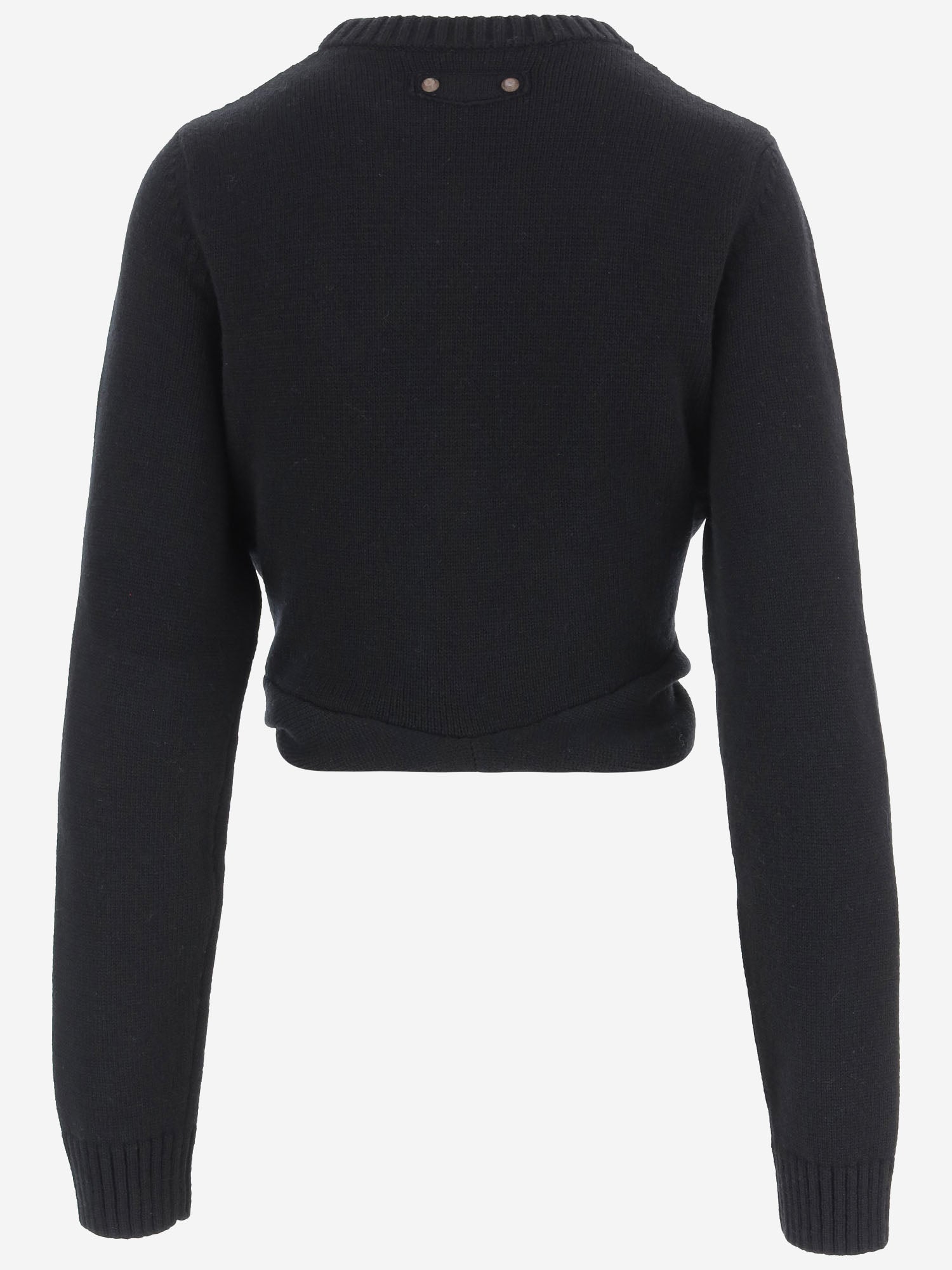 MAGLIONE CROP IN LANA A0093A T18051000 BALENCIAGA 
