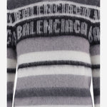 MAGLIONE IN MISTO MOAIR STRETCH CON LOGO A0093I T18121581 BALENCIAGA 